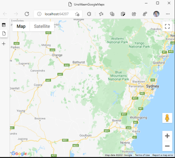 Adding Google Maps to your Uno Platform-WASM App