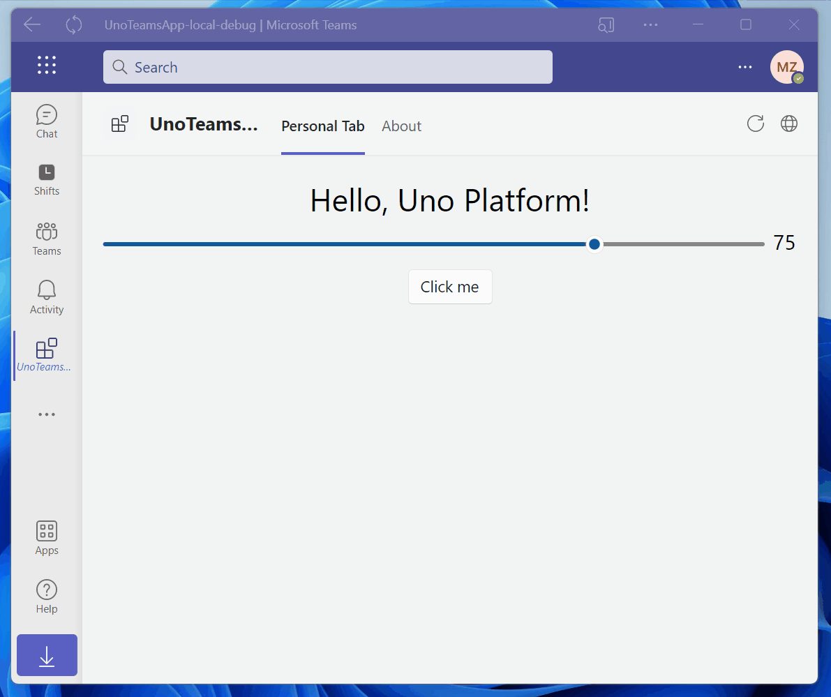 Building Apps for MS Teams in C and XAML with Uno Platform