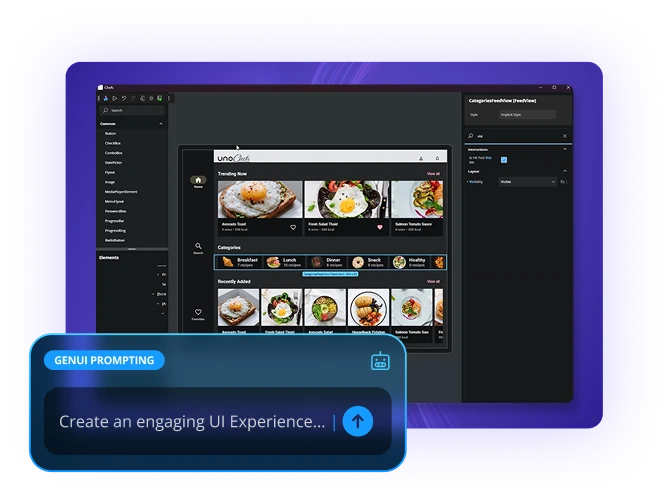 Animation showcasing Uno Platform cross-platform capabilities