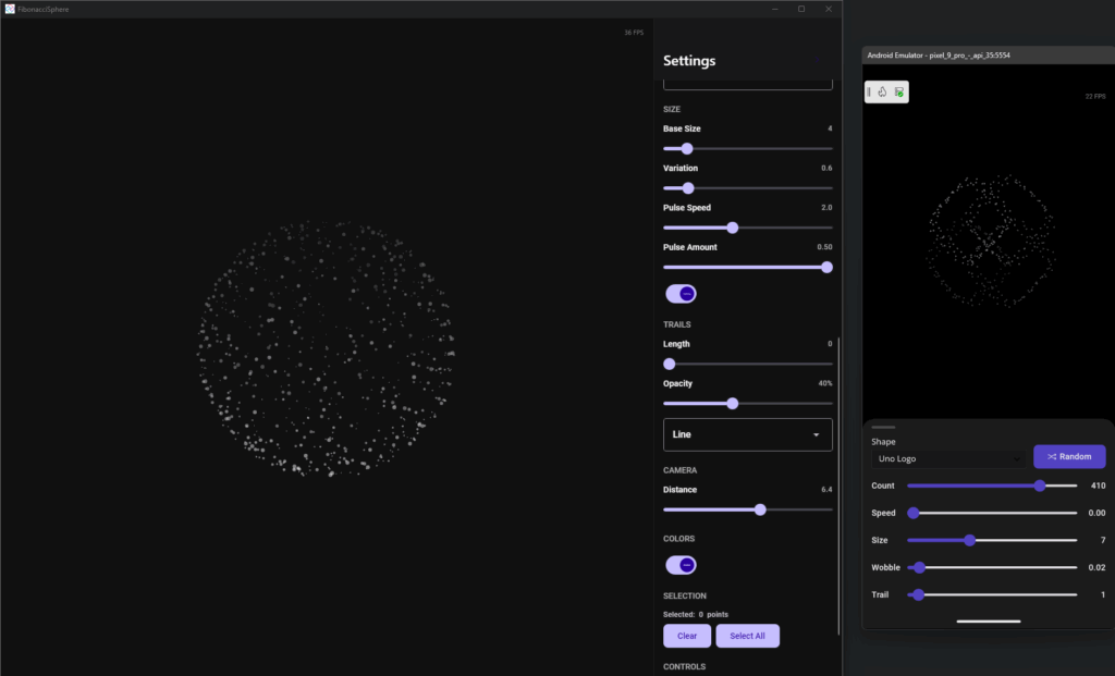 Interactive 3D Fibonacci Sphere