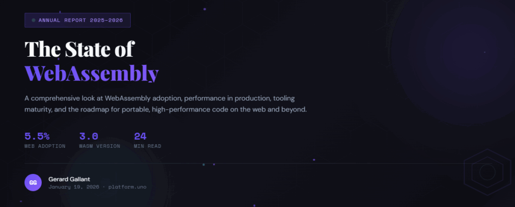 The State of WebAssembly – 2025 and 2026