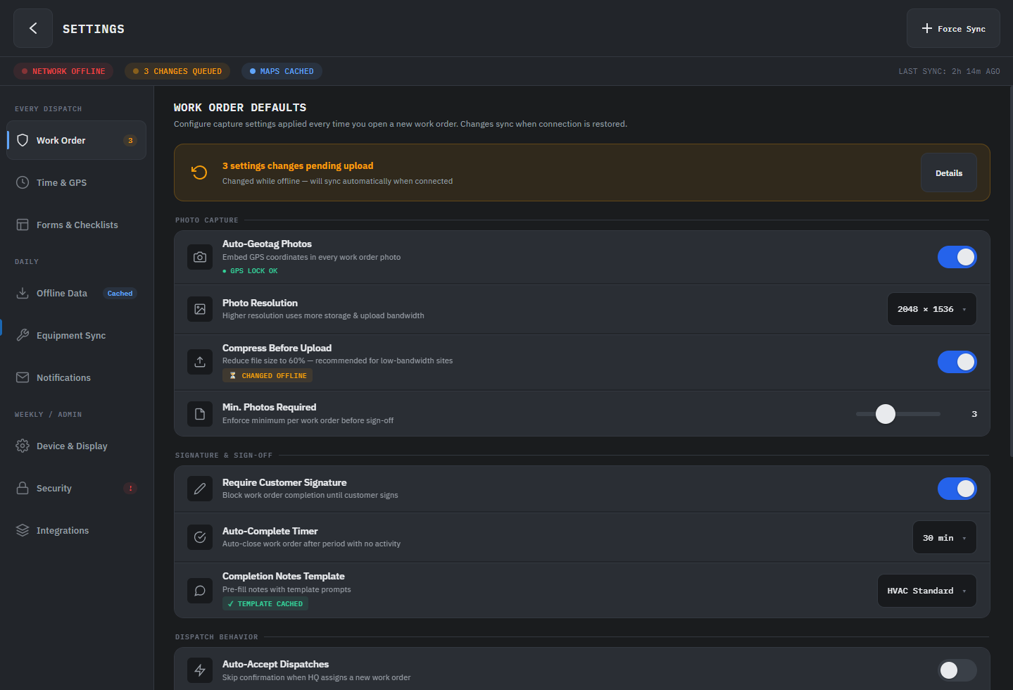 Comparison: generic AI-generated settings page vs directed settings page