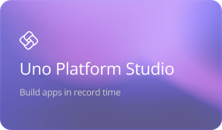 Uno Platform Studio